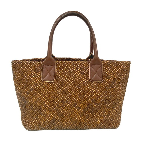 Bottega Veneta Handbags - BOTTEGA VENETA Cabas Intrecciato Tote Bag Shoulder Laptop Brown